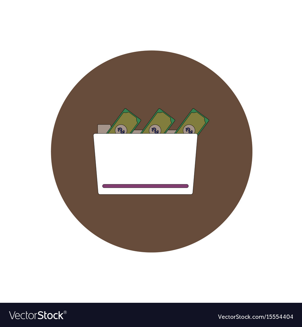 In flat design of money