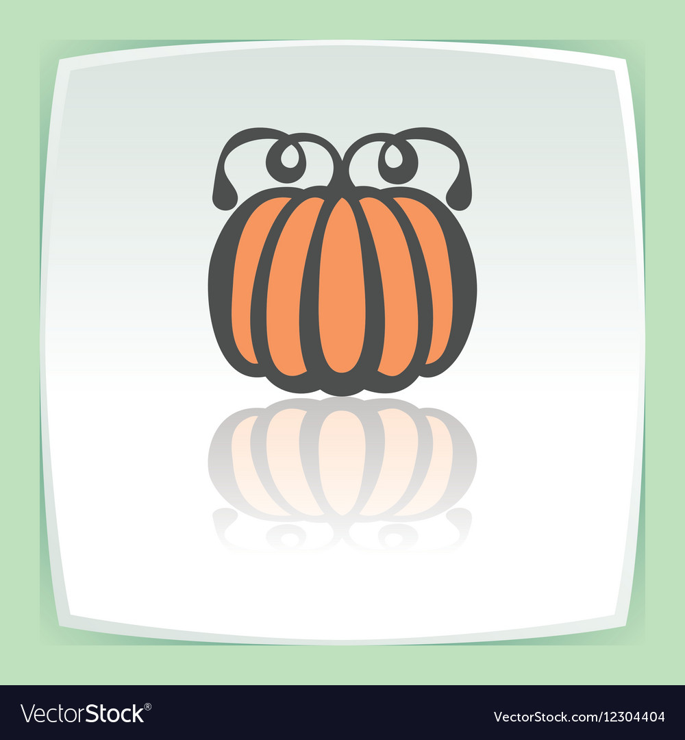 Outline pumpkin icon modern infographic logo