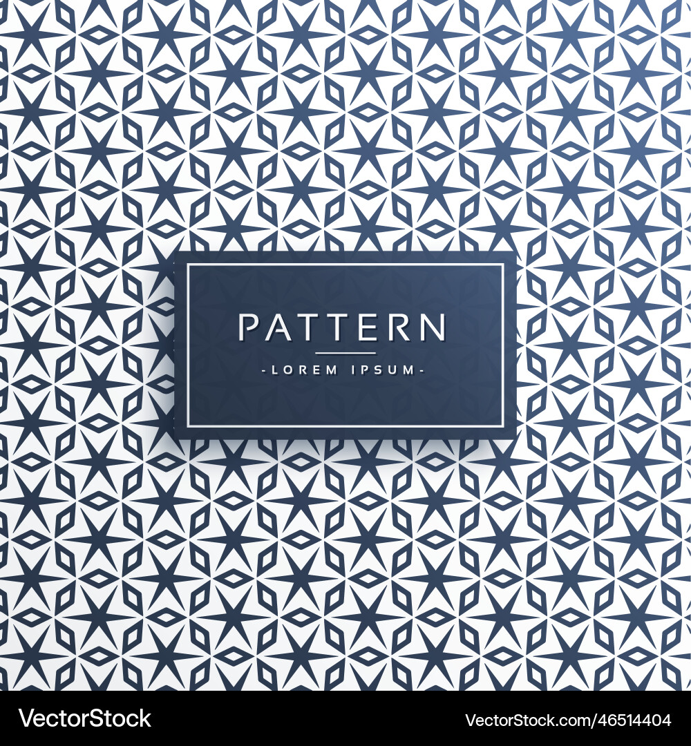 Star shape pattern background Royalty Free Vector Image