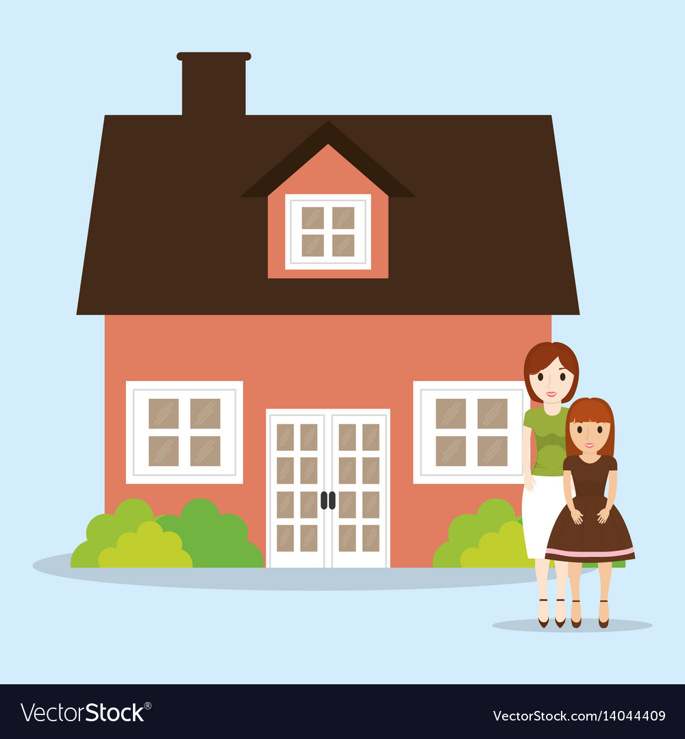 Lovely couple with home house