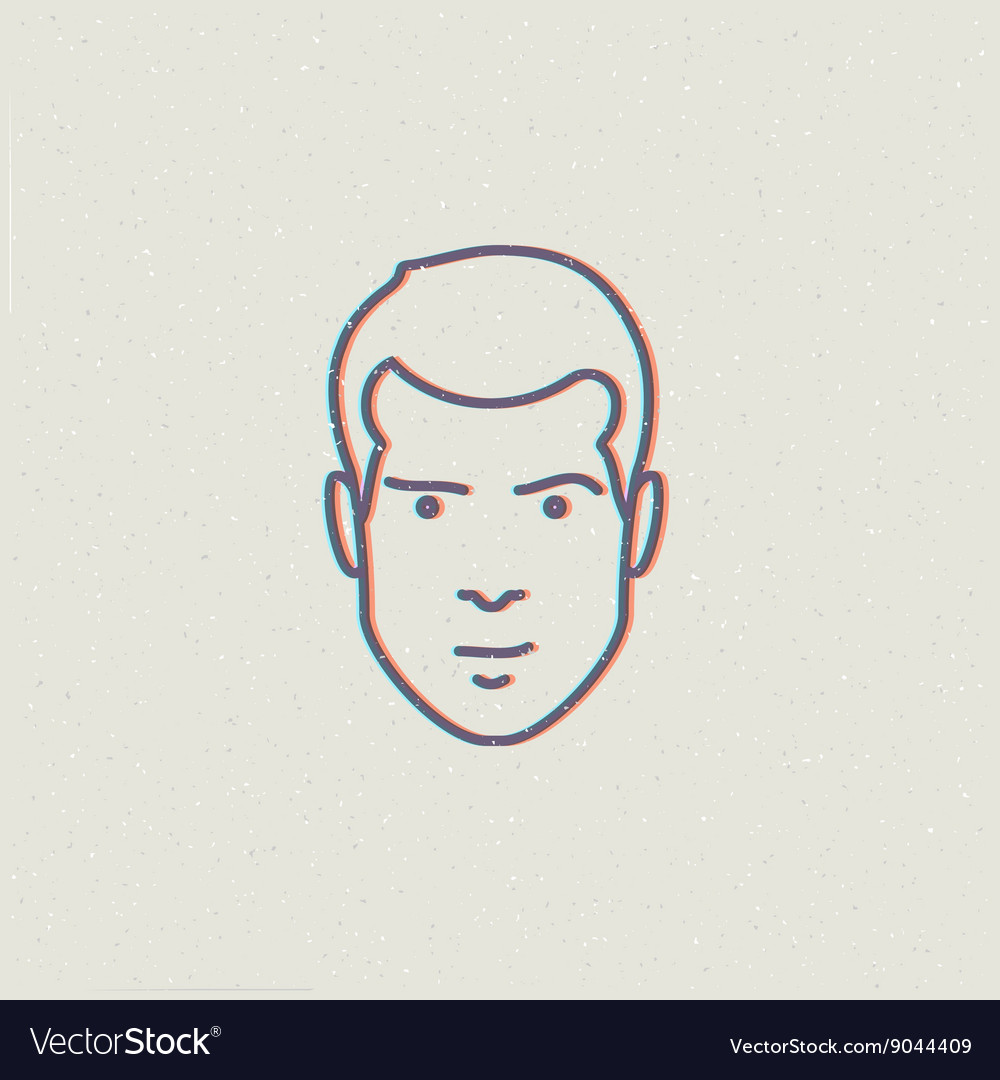 Man Face Royalty Free Vector Image - Vectorstock