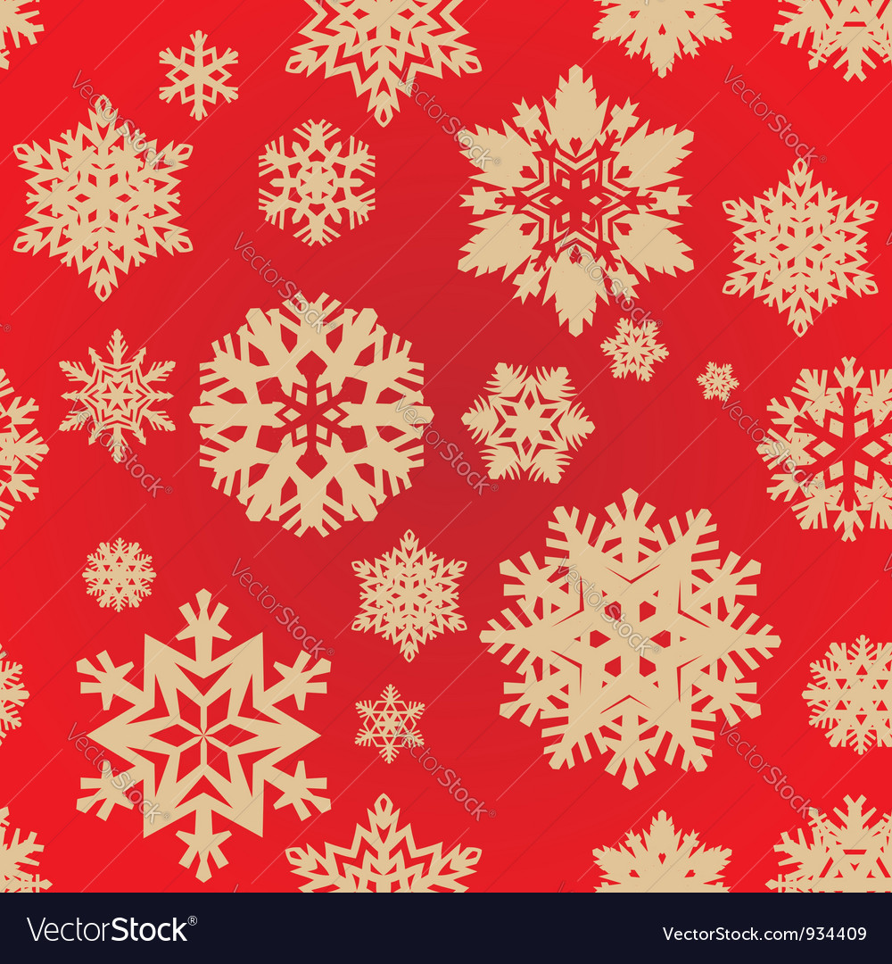 Seamless snowflakes background Royalty Free Vector Image