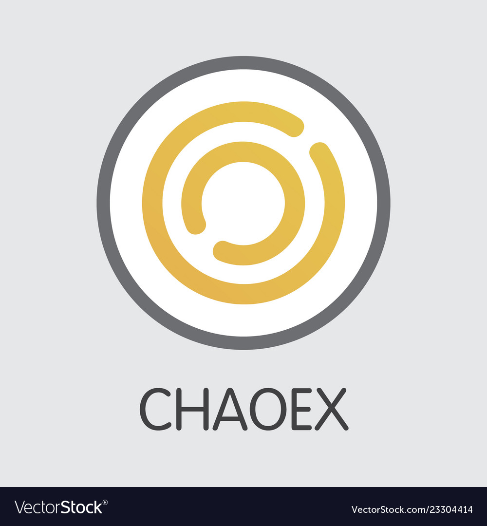 Exchange - chaoex the crypto coins vector image Exchange - chaoex the crypto coins