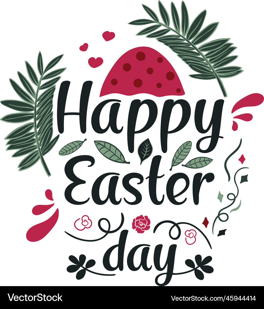Happy easter day easter easter Royalty Free Vector Image