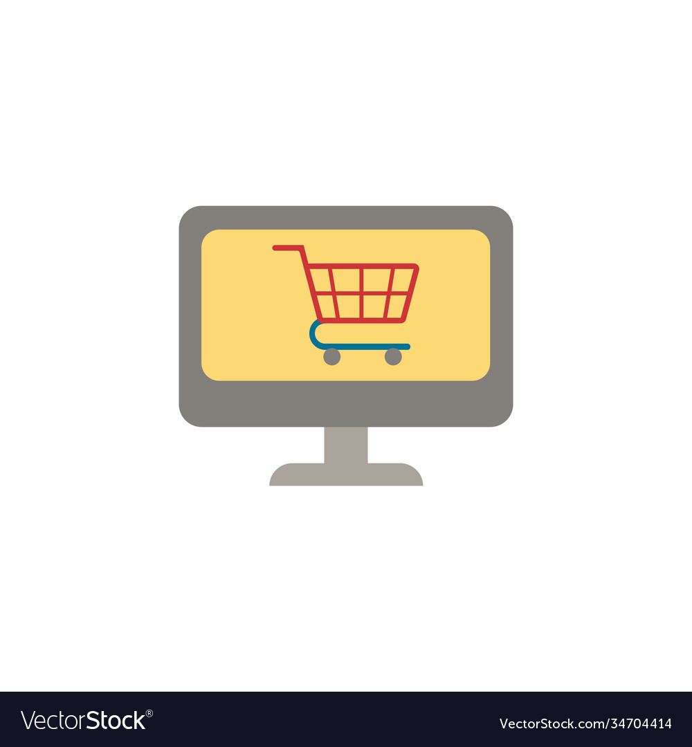 Online-Shopping-Symbol einfaches Element von