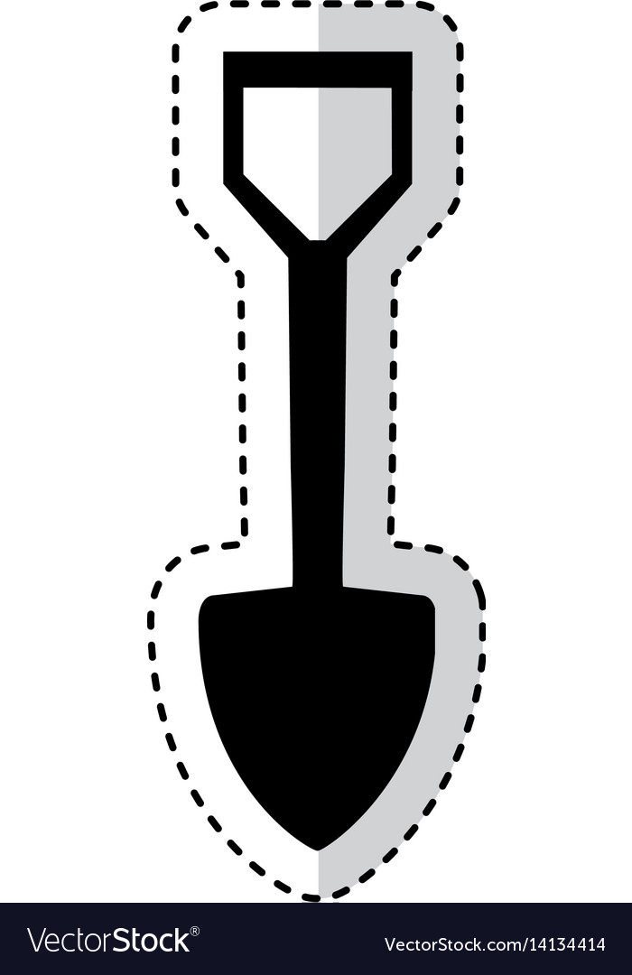 Shovel construction isolated icon