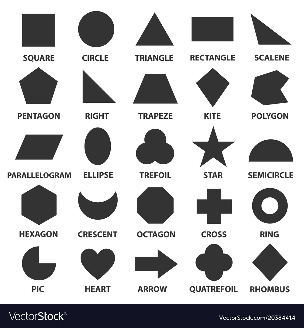 Simple geometric shapes Royalty Free Vector Image