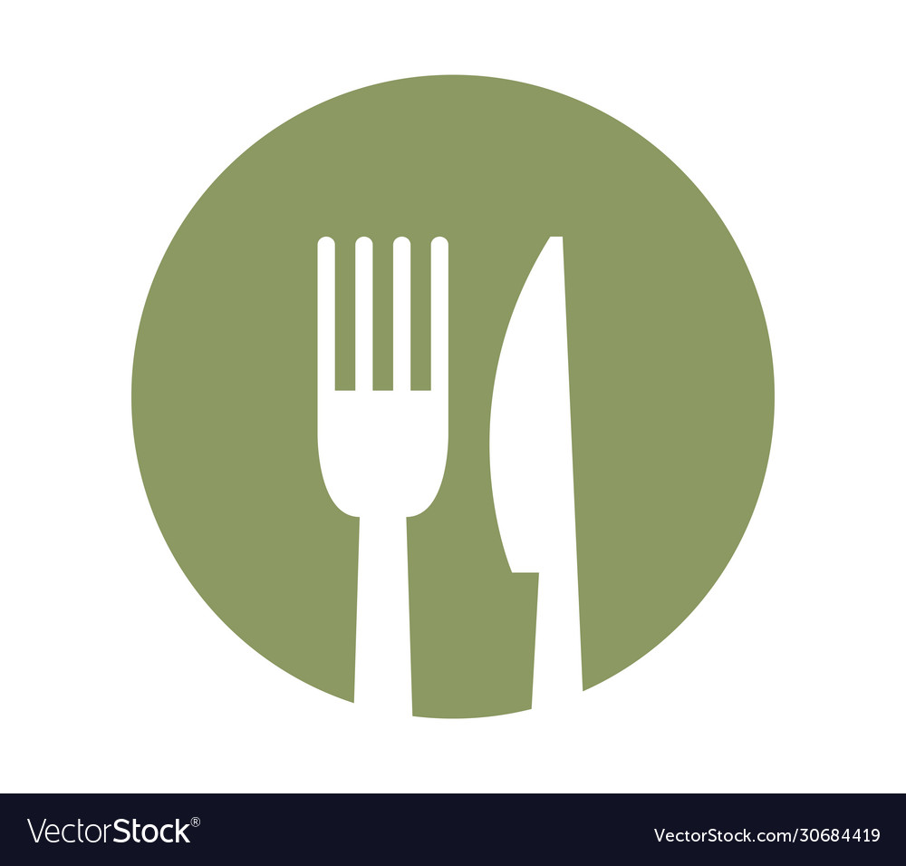 Cutlery icon in on white background