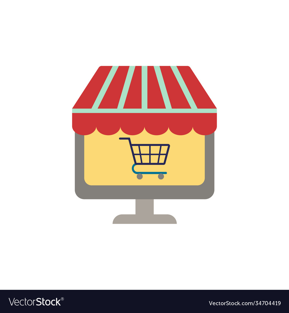 Online store icon simple element from e-commerce