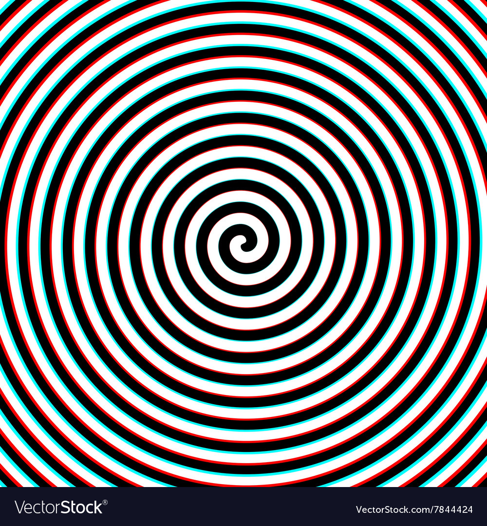 Download 3d effect hypnosis spiral Royalty Free Vector Image