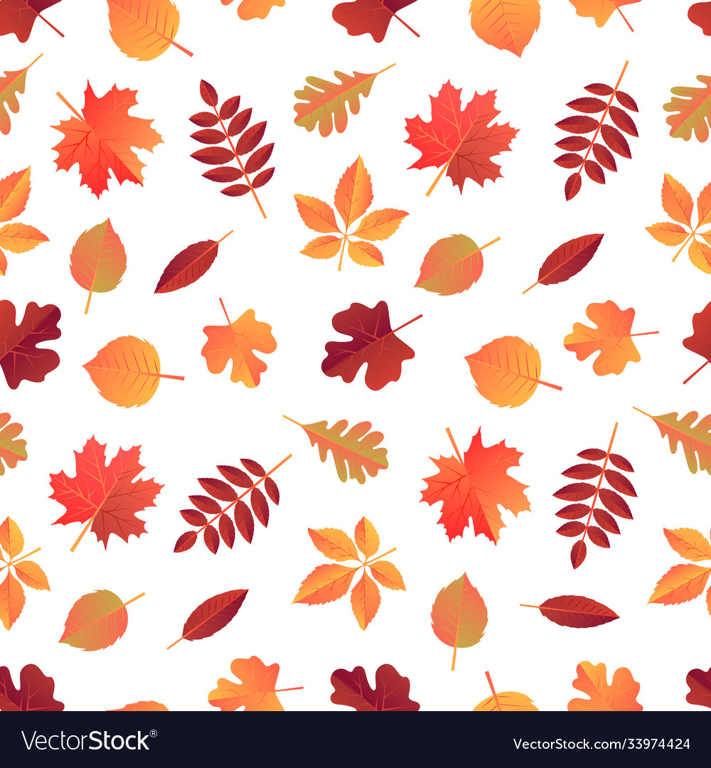 Herbst nahtlose Muster Herbst fallende Blätter vector image Herbst nahtlose Muster Herbst fallende Blätter