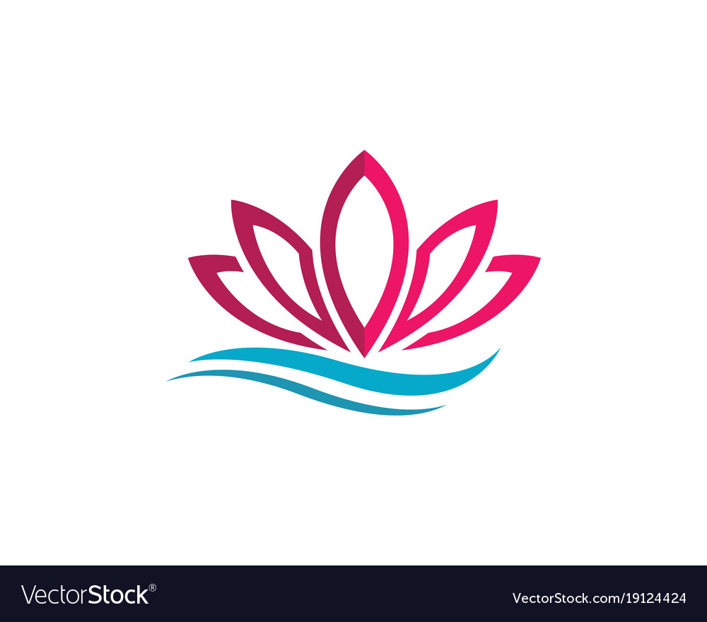 Beauty Flowers Design Logo Royalty Free Vector Image