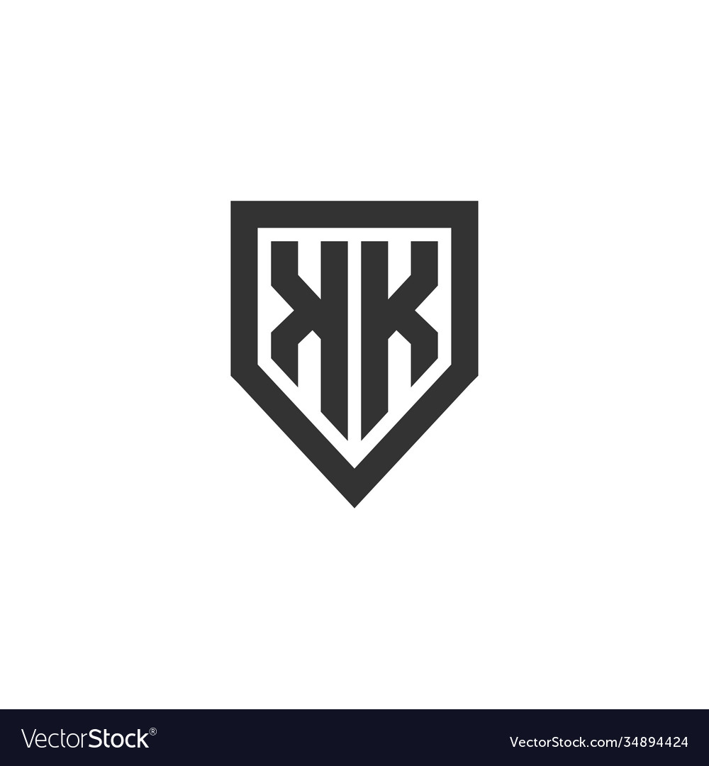 Double K Letter Logo Lettermark Kk Monogram - Type