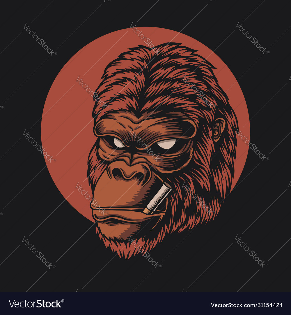 Gorilla head smoke