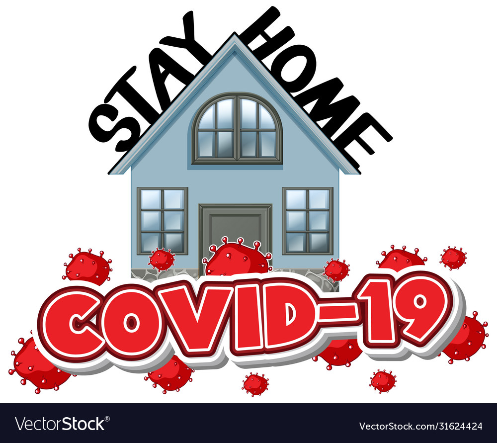 Poster Design For Coronavirus Theme With Word Vector Image