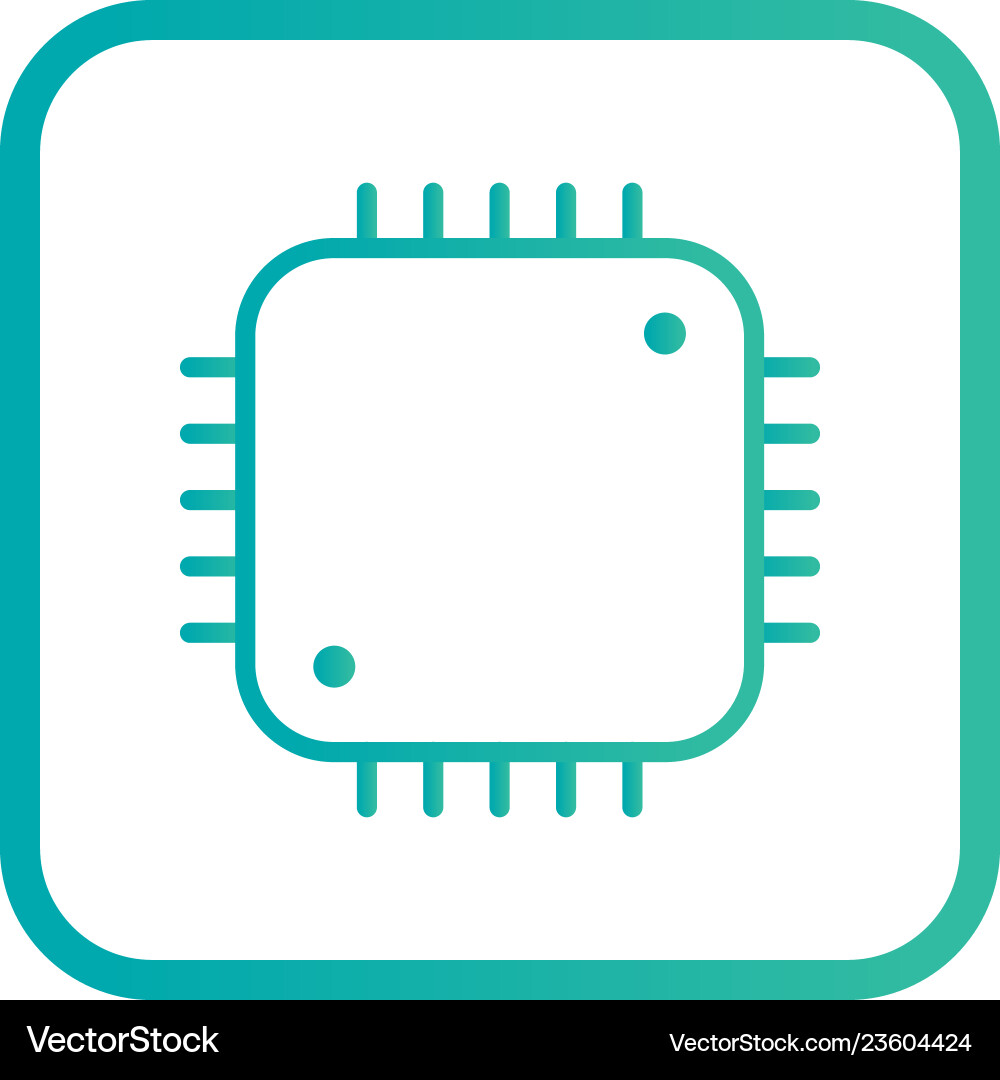 Processor icon Royalty Free Vector Image - VectorStock