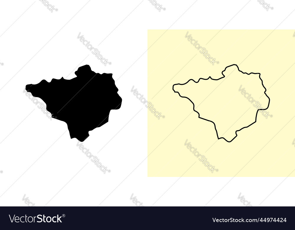 Yozgat map turkey asia filled and outline