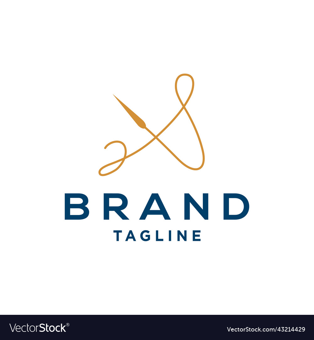 A tailor shop logo emblem