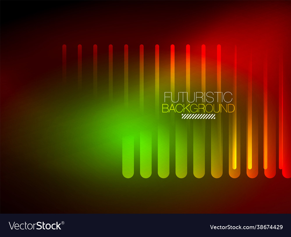 Bright neon color techno abstract background