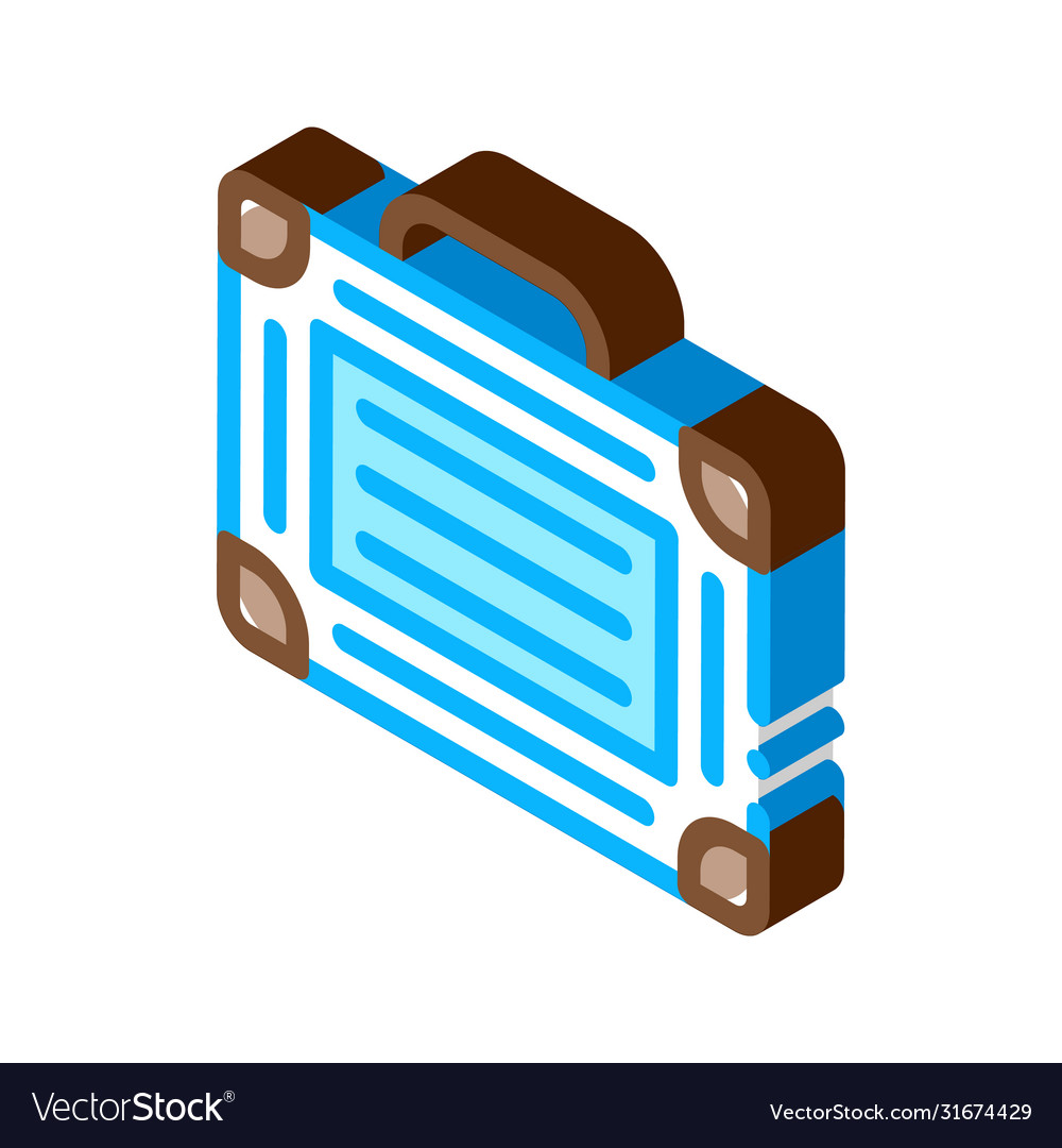 Equipment case isometric icon