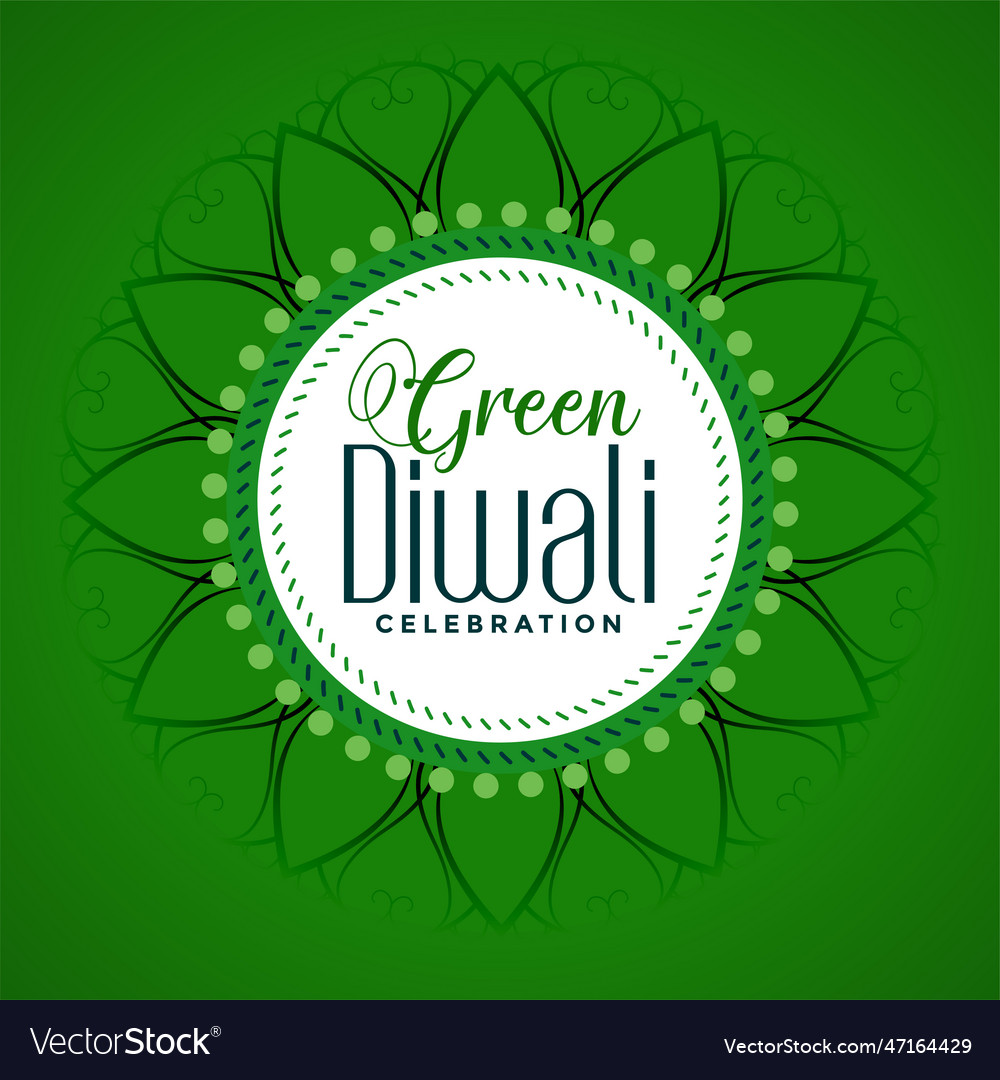 Happy eco organic diwali festival concept design