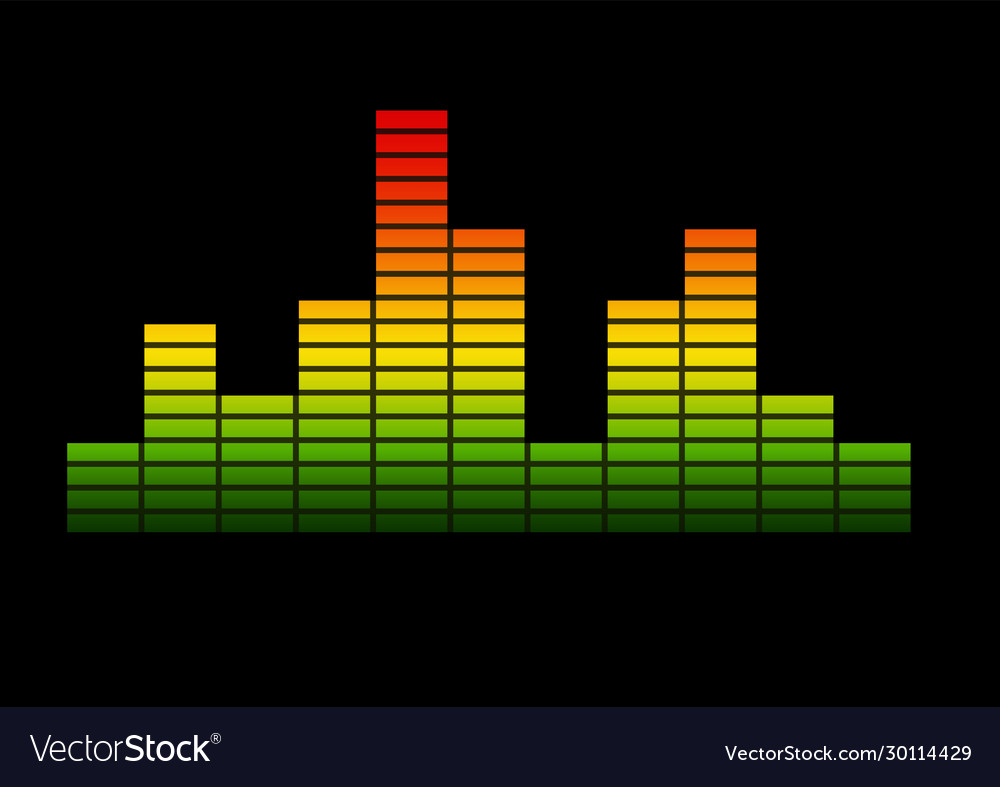 Music equalizer design for logo website and app Vector Image