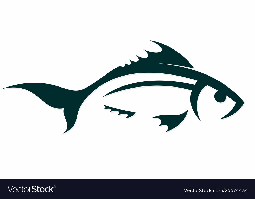 Fish Symbol Royalty Free Vector Image VectorStock