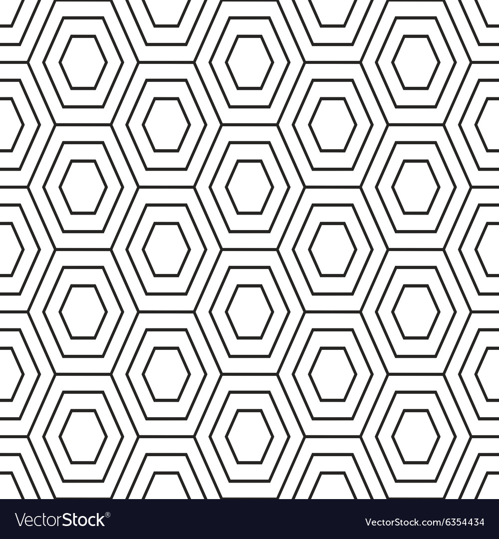 Hex stripped grid seamless pattern