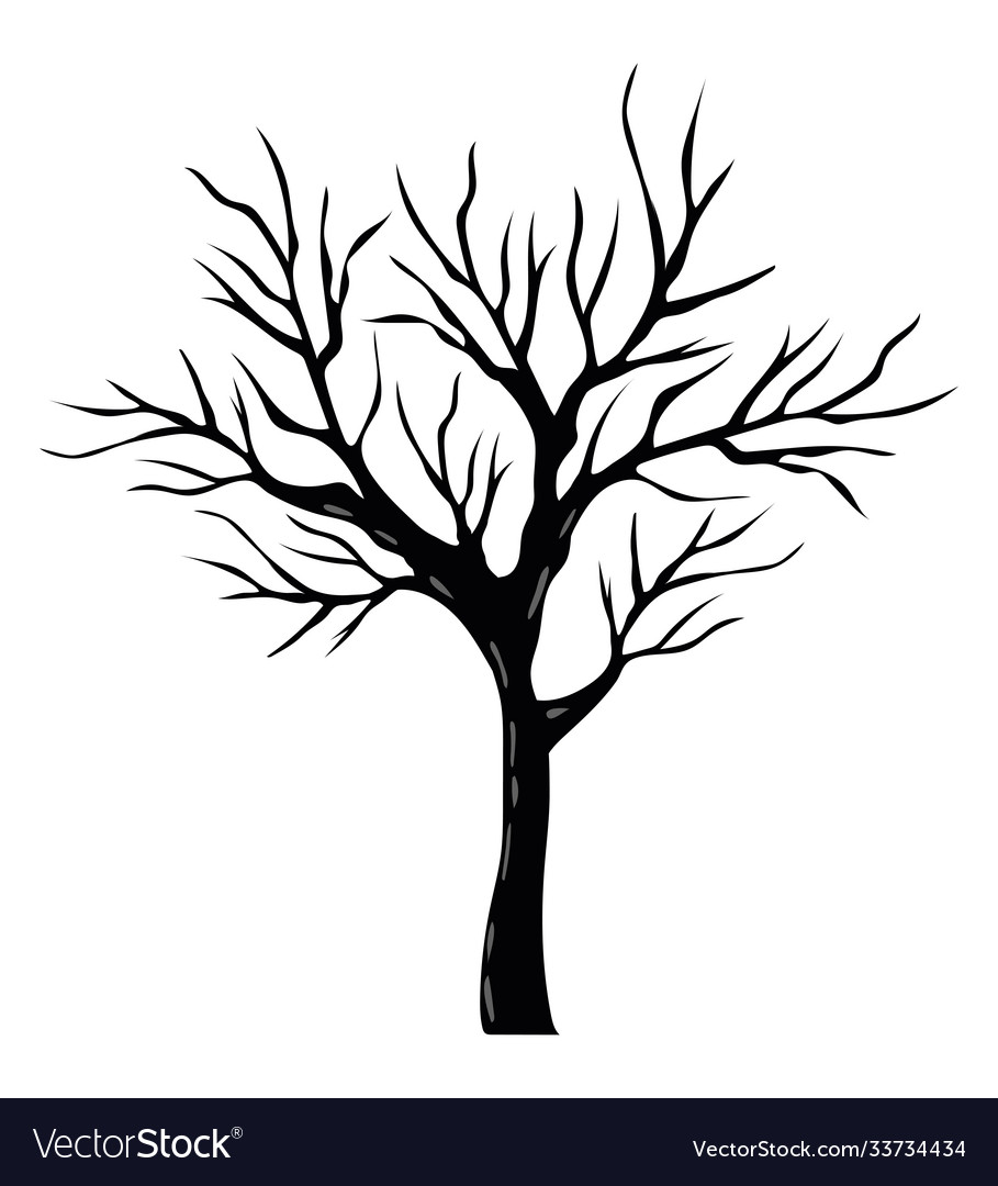 Isolated bare tree design Royalty Free Vector Image