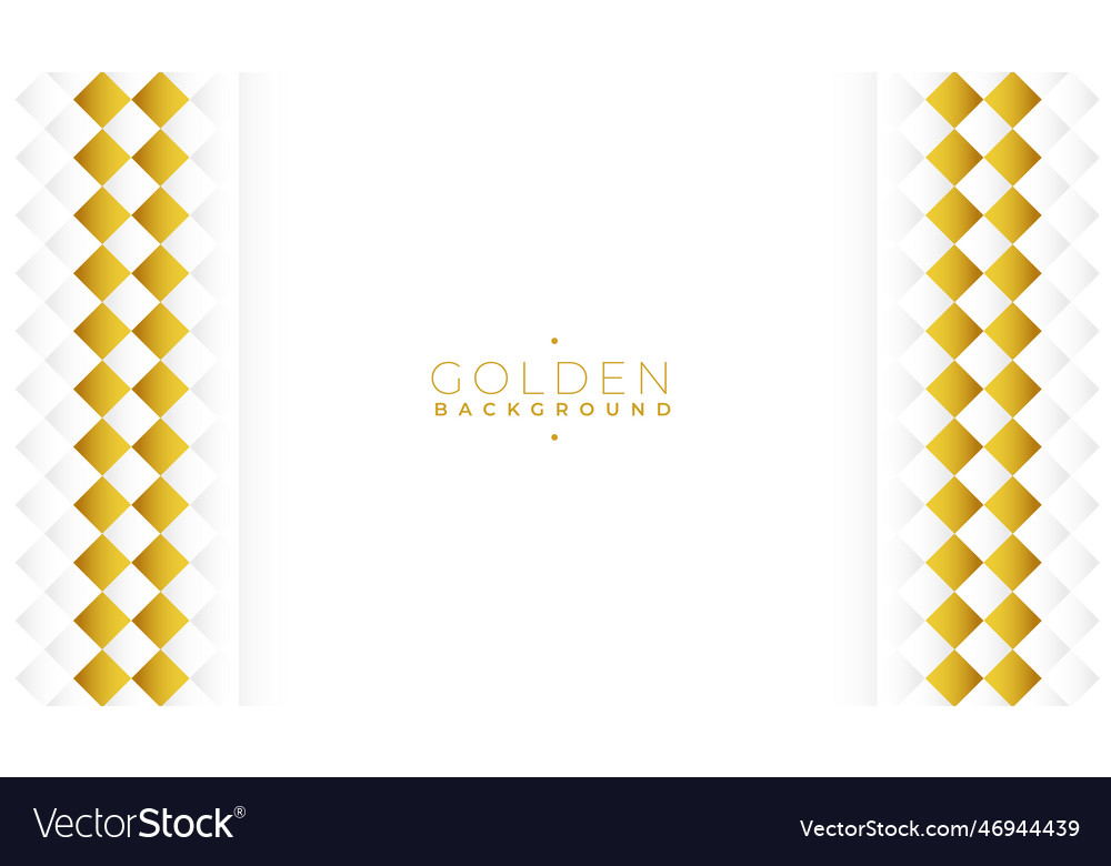 White and golden abstract banner luxurious