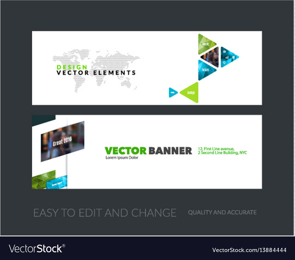 Abstract Business Set Of Modern Roll Up Royalty Free Vector