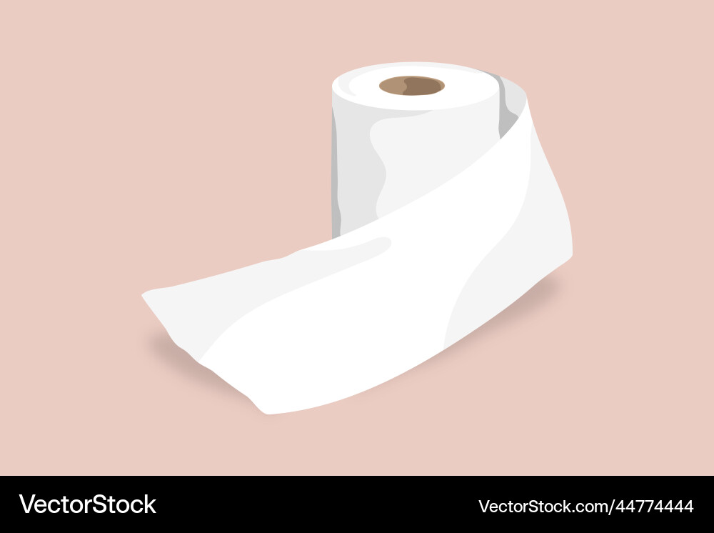 Toilet tissue roll element Royalty Free Vector Image