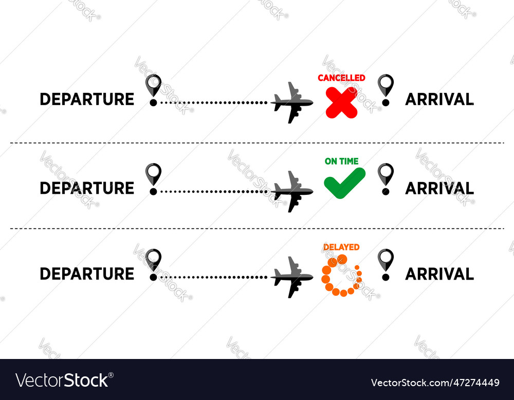 Airport flight status information Royalty Free Vector Image Airport flight status information Royalty Free Vector Image
