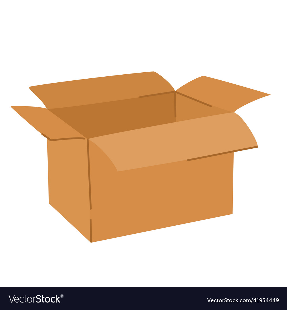 Cardboard box delivery and packaging transport Vector Image