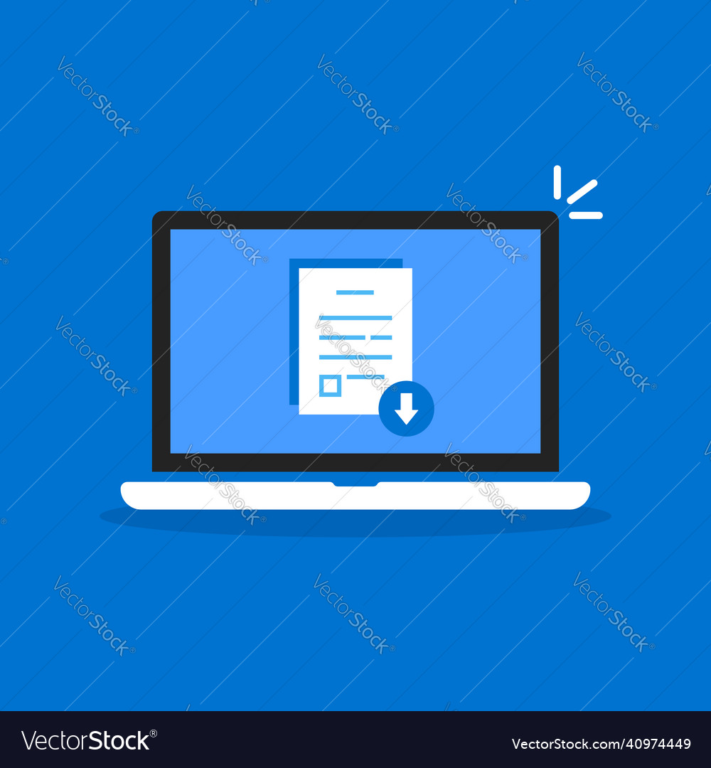 Cartoon notebook like document upload vector image Cartoon notebook like document upload