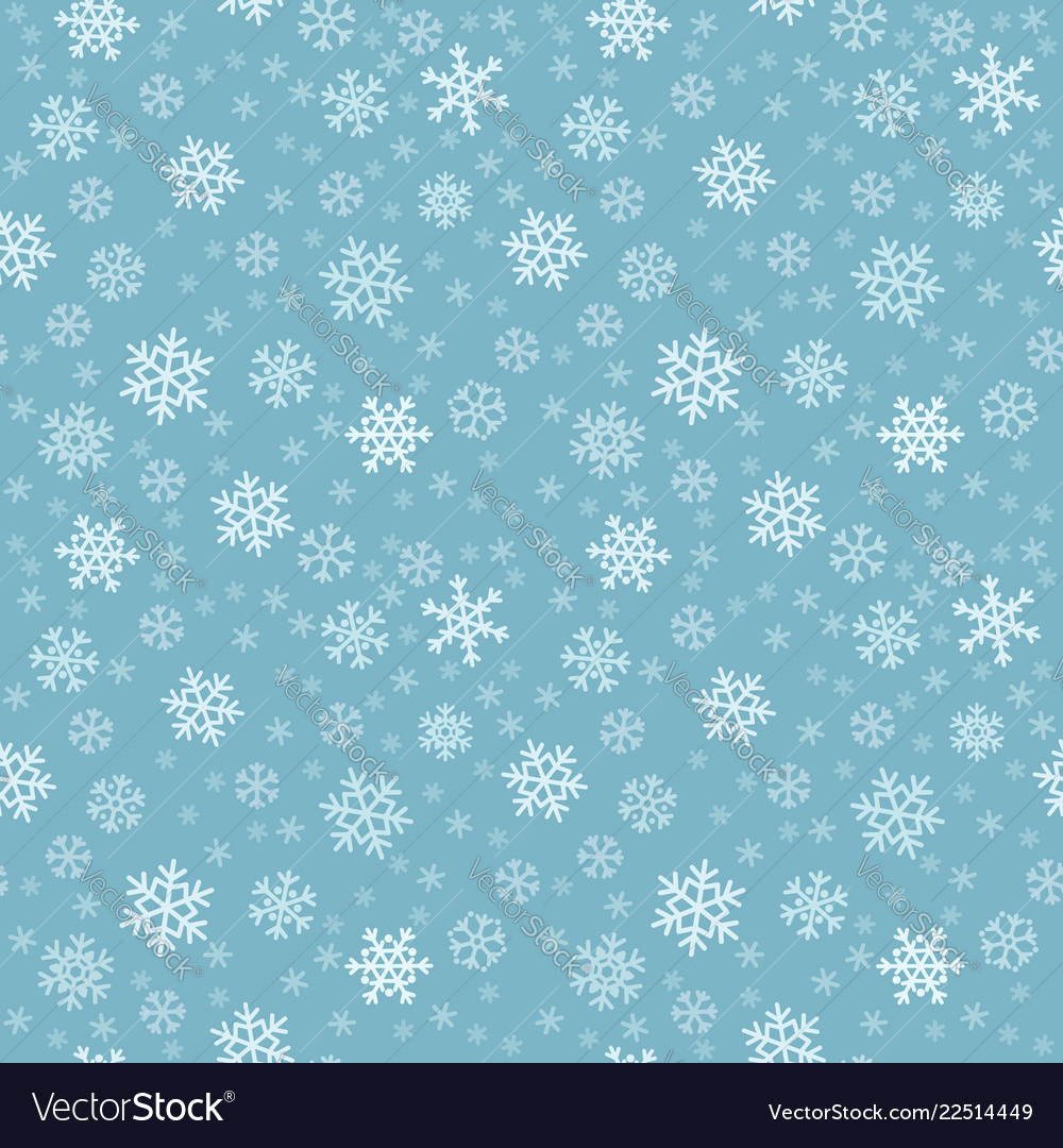 Seamless pattern with snowflakes for background Vector Image