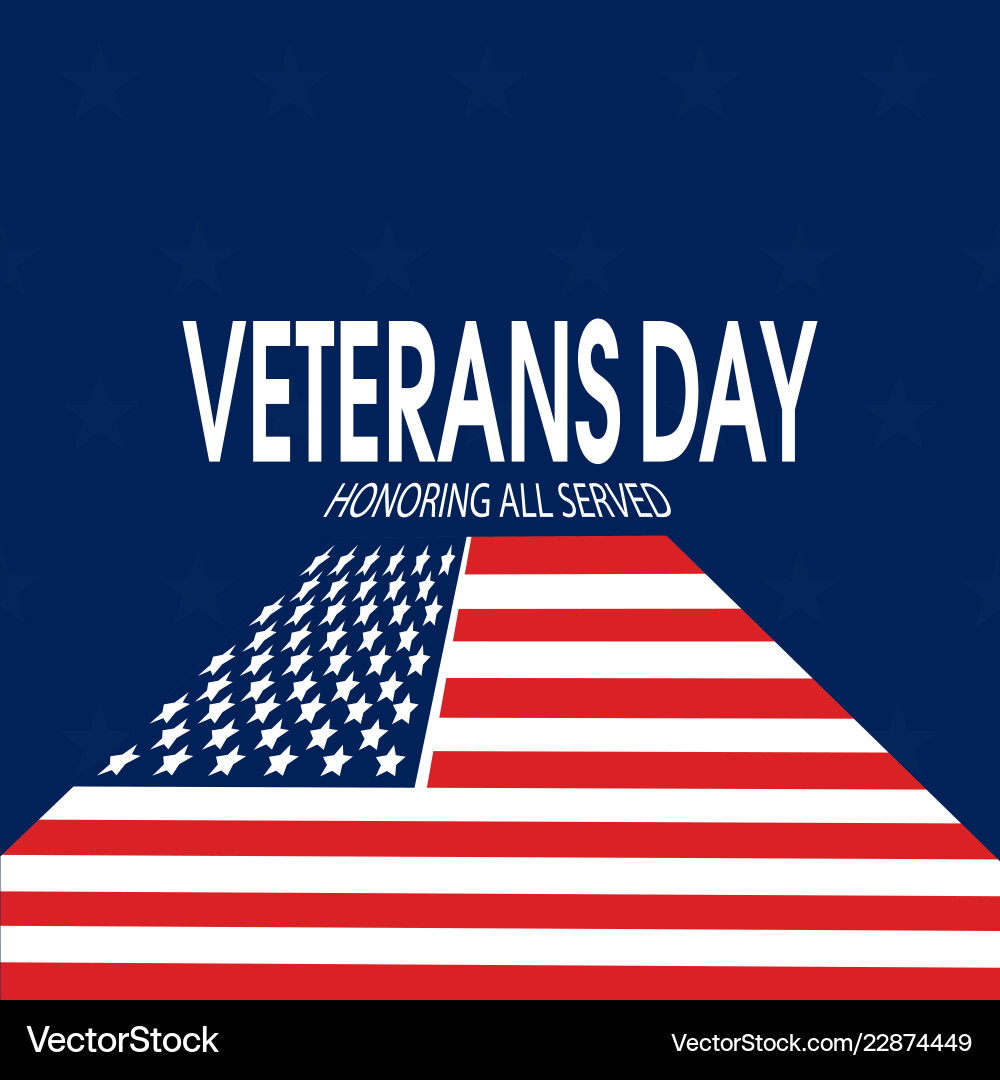 Veterans day background Royalty Free Vector Image