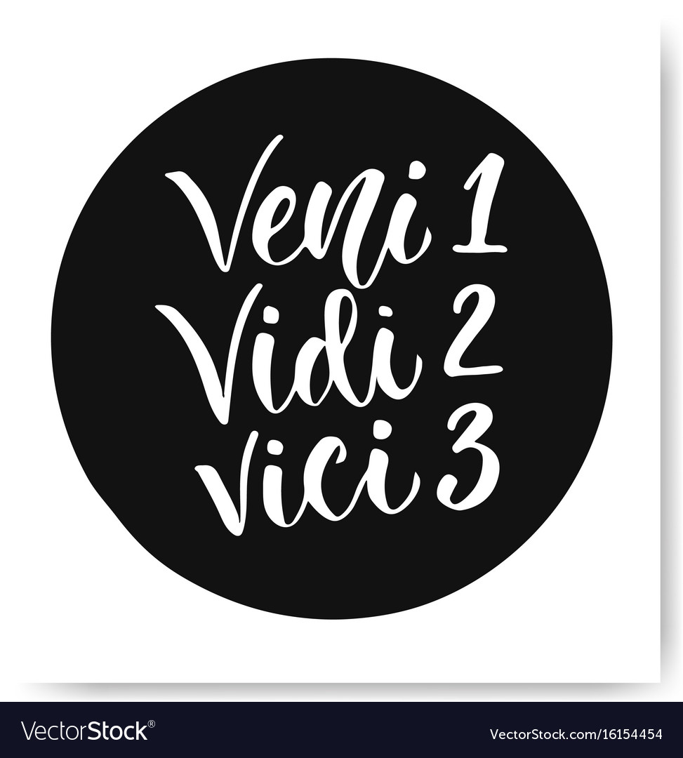 How to pronounce Veni Vid Vici 