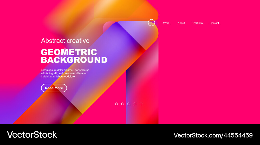 Abstract trendy geometric patterns poster Vector Image