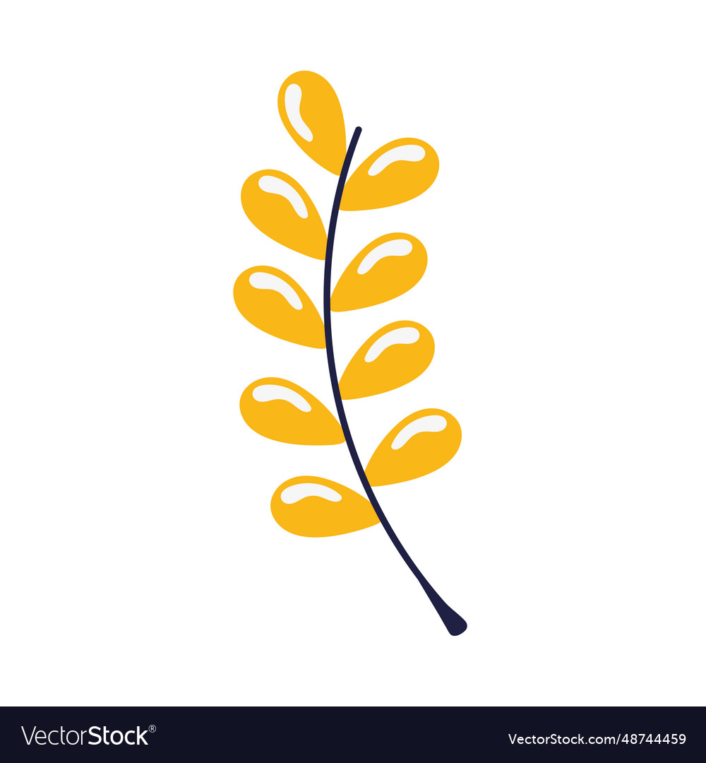 Autumn Nature Branch Royalty Free Vector Image Autumn Nature Branch Royalty Free Vector Image