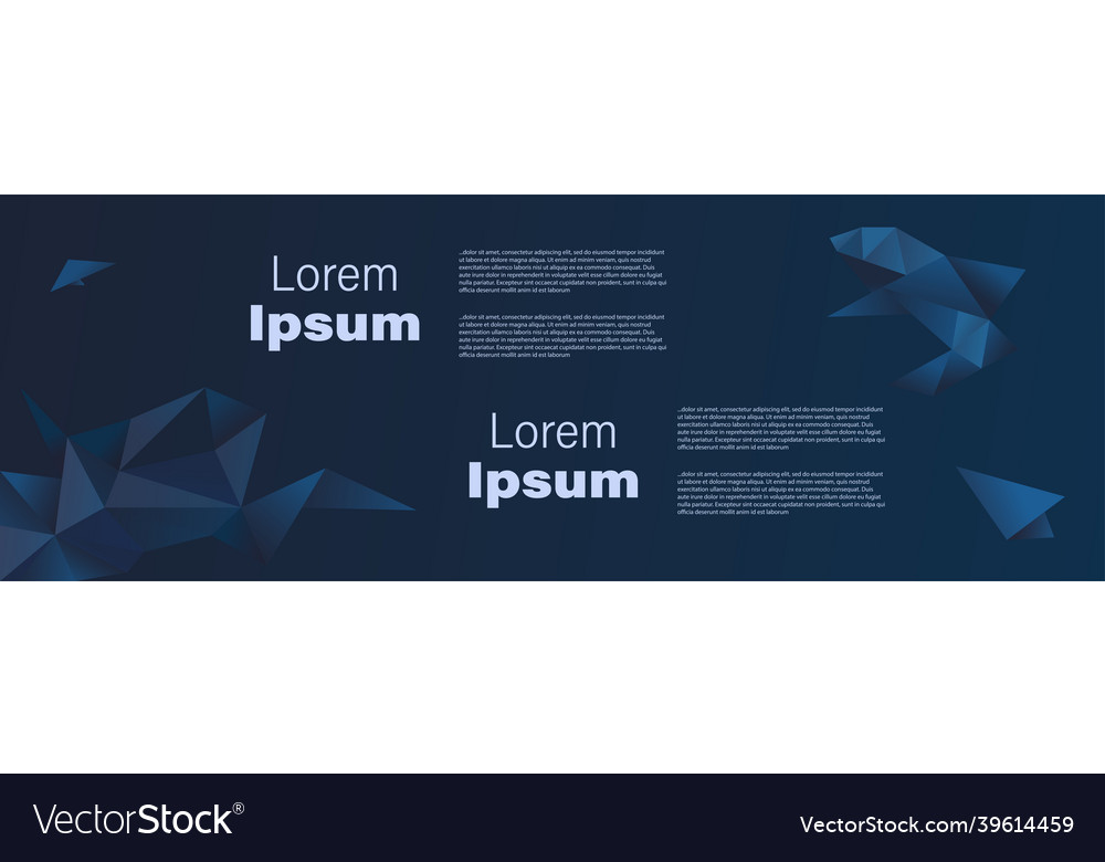 Banner flyer template abstract background vector image Banner flyer template abstract background