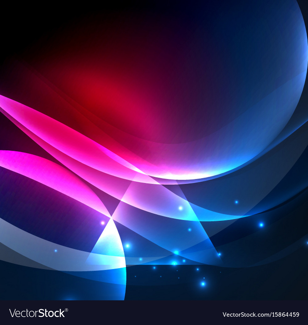 Glowing geometric shapes Royalty Free Vector Image