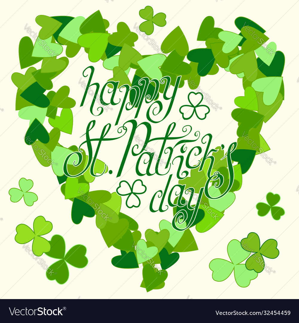 Hand Written St Patricks Day Greetings Royalty Free Vector