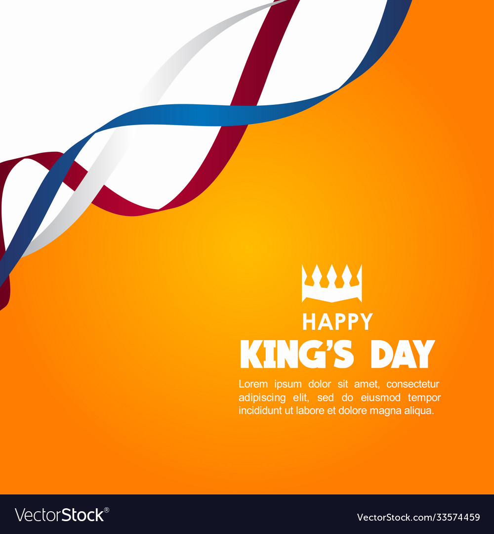 Happy kings day template design