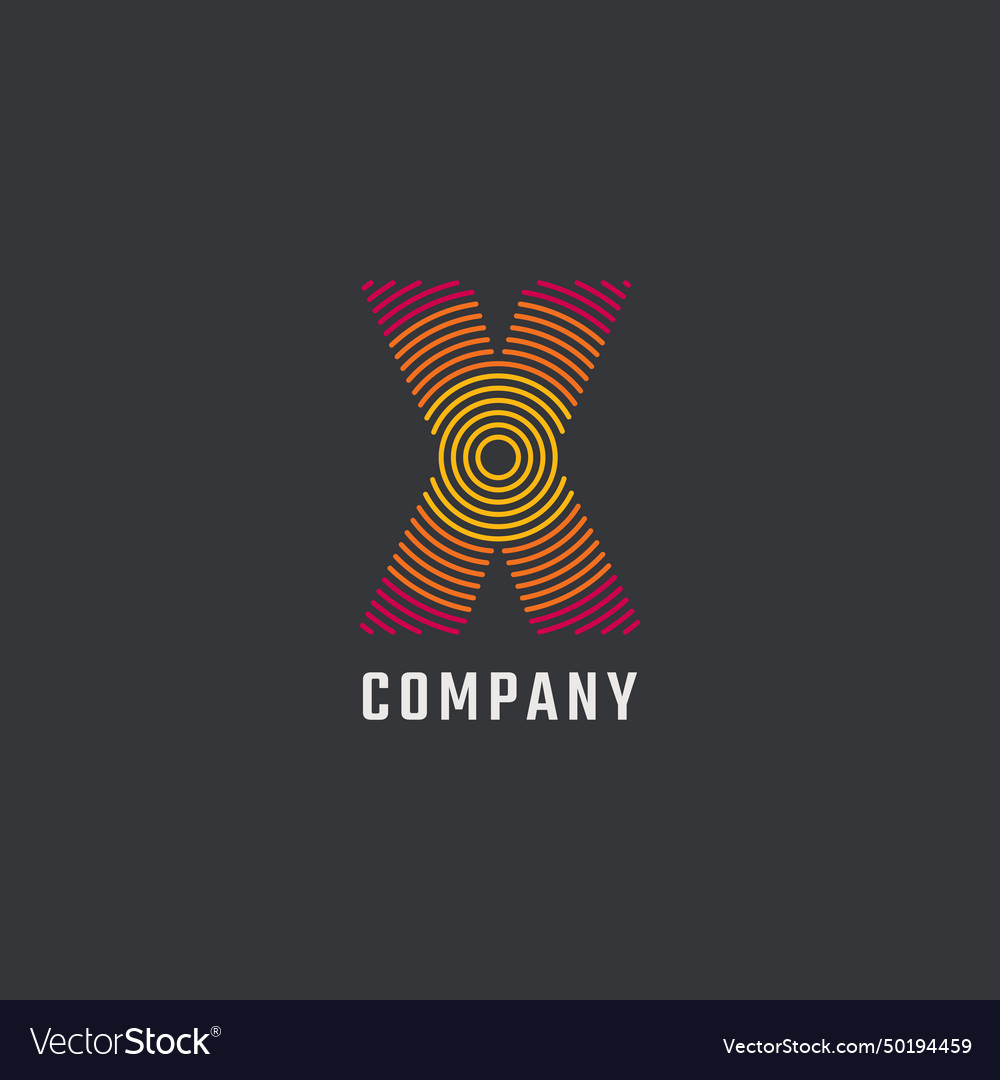 Letter x logo design