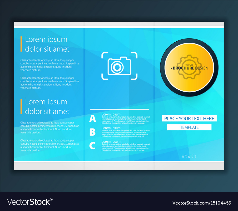 Modern abstract brochure report or flyer design Vector Image