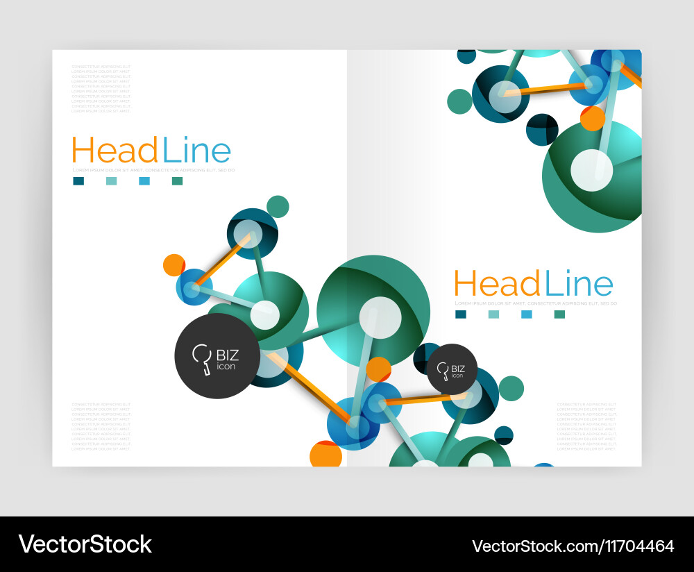 Geometric molecule abstract background Royalty Free Vector