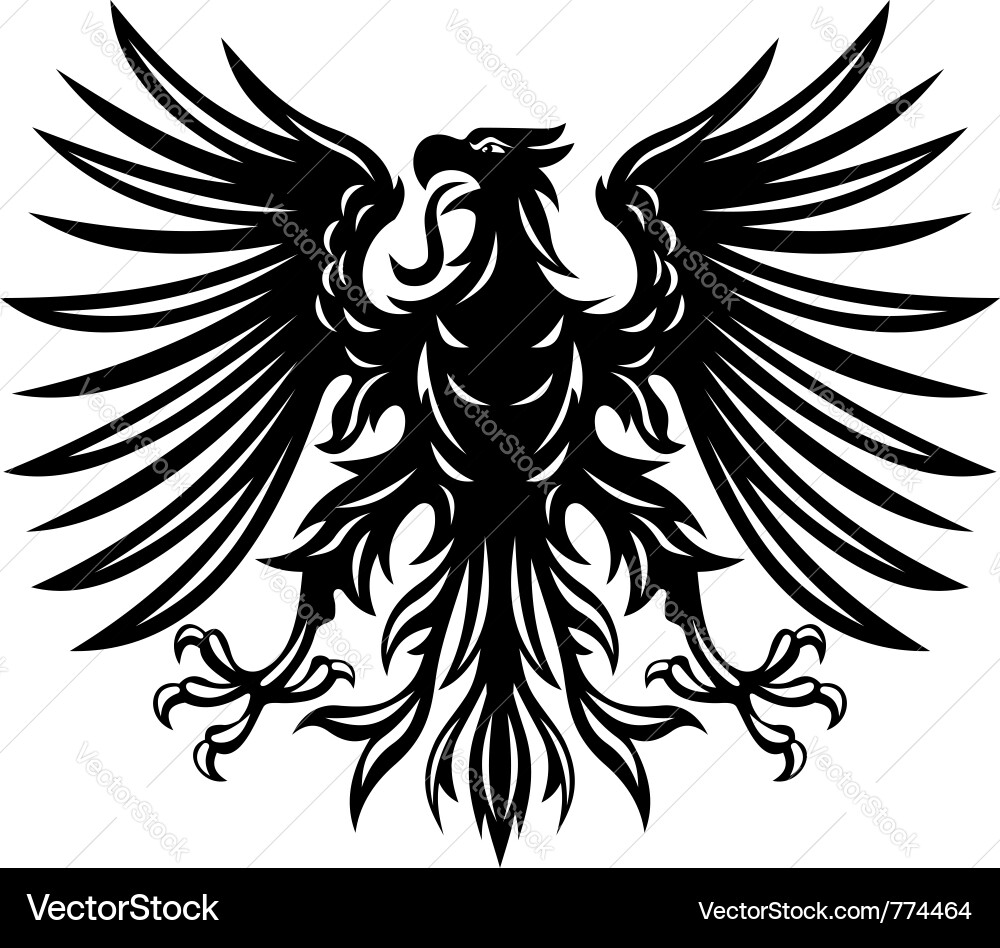 Heraldic eagle Royalty Free Vector Image - VectorStock