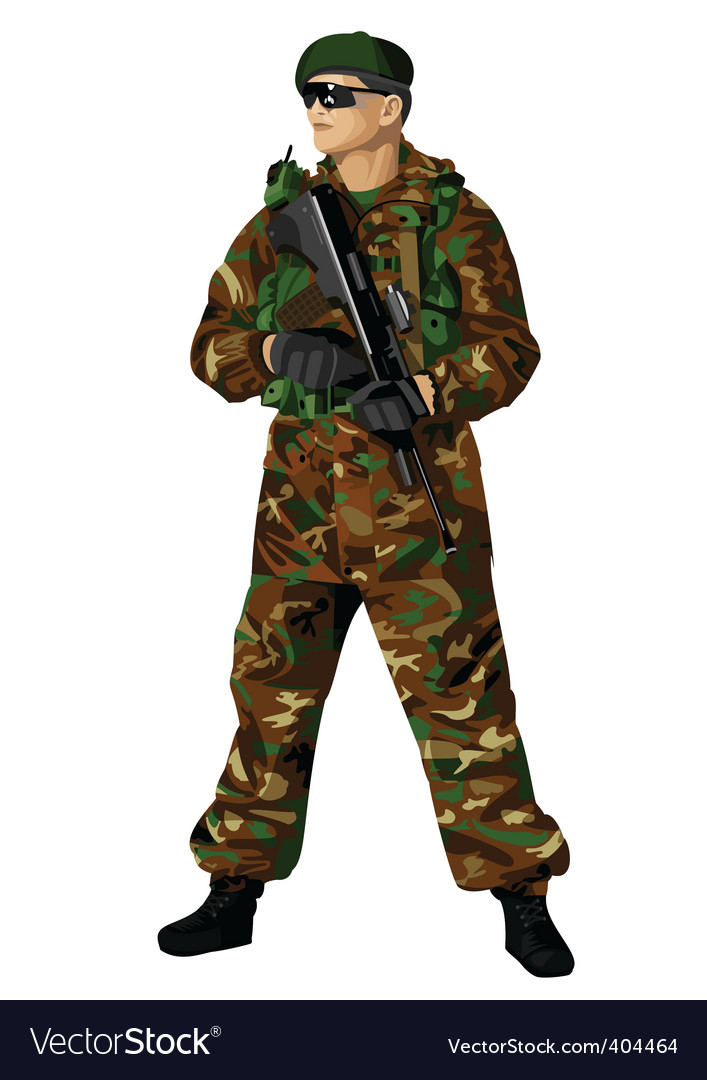 Download Soldier Royalty Free Vector Image - VectorStock