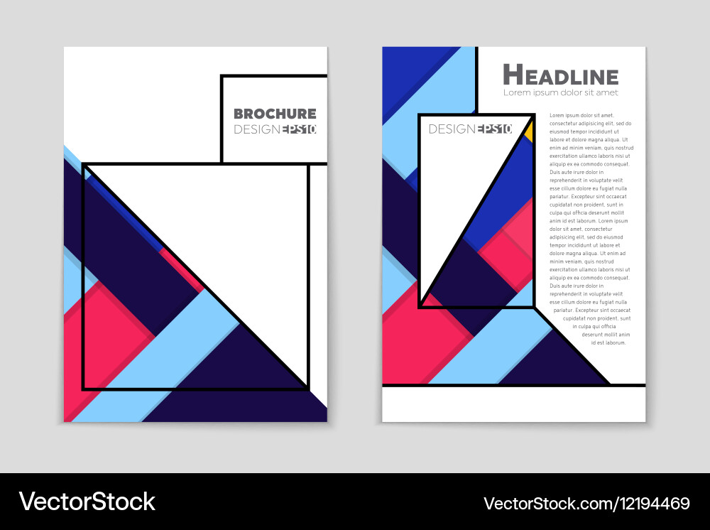 Abstract layout background set for art Royalty Free Vector
